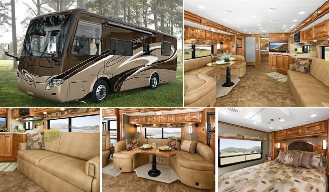 "Motorhome parked in Lancaster, Ohio, highlighting reliable motorhome insurance options from a trusted provider."